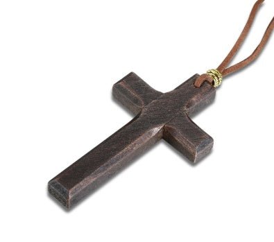 Vintage Wood Cross Necklace - Good Life Goods
