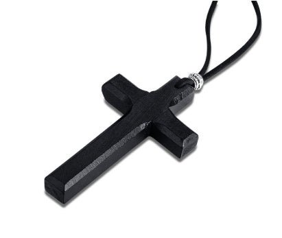 Vintage Wood Cross Necklace - Good Life Goods