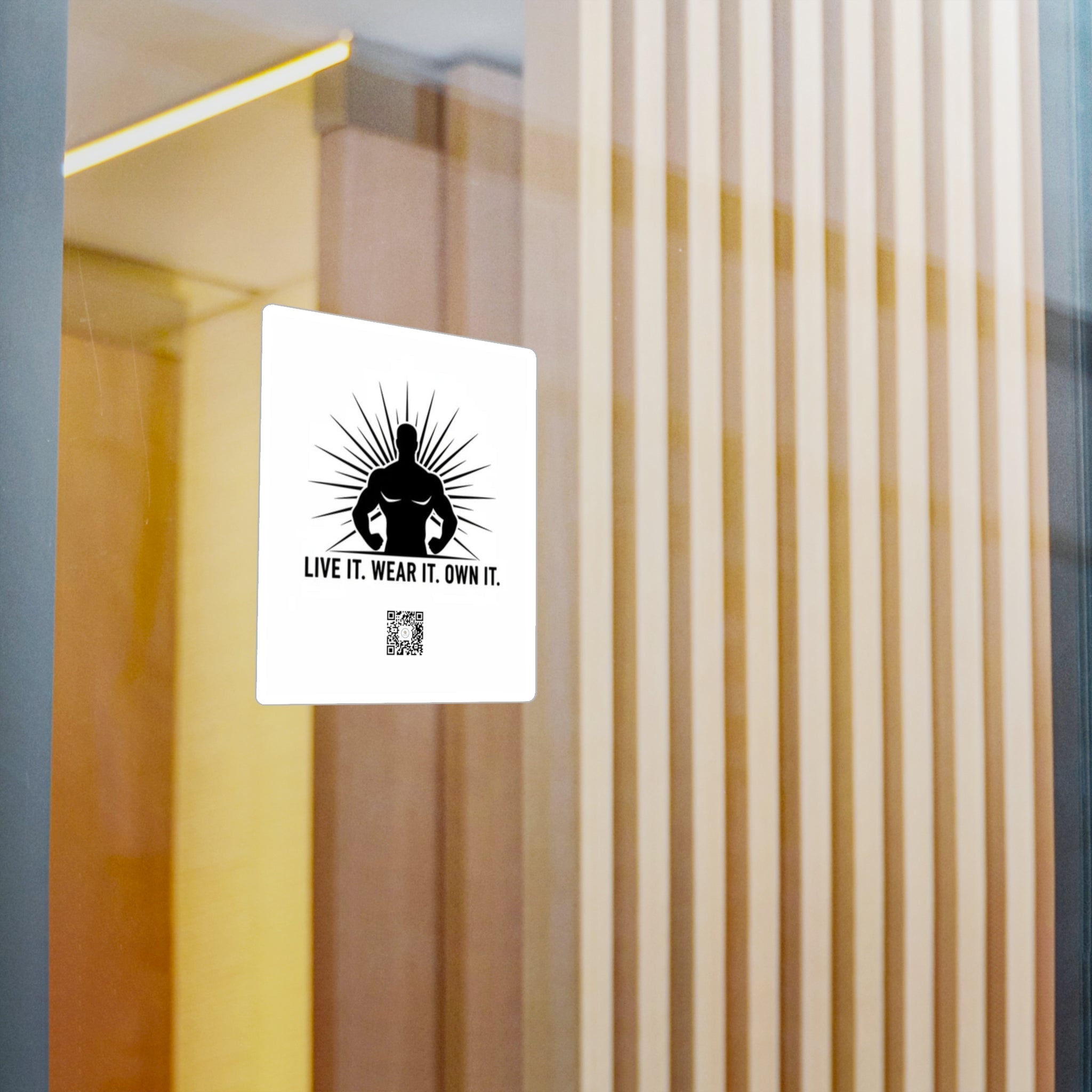 Vinyl Decal — 'Live It. Wear It. Own It.' Motivational Fitness Sticker - Good Life Goods