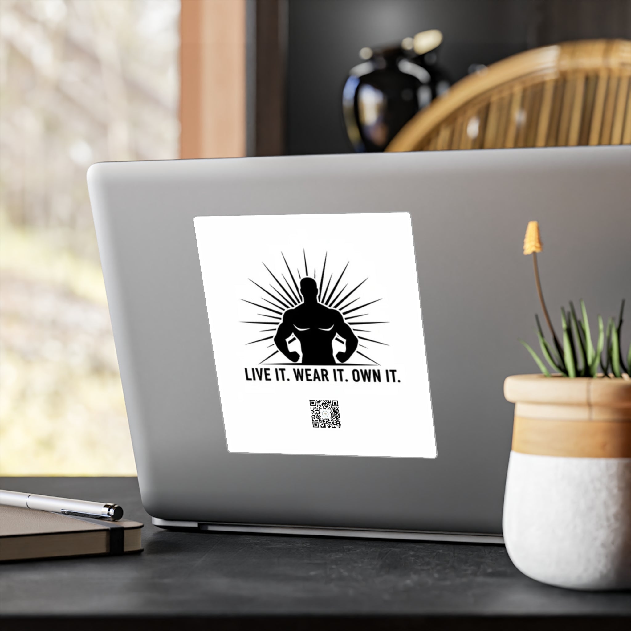 Vinyl Decal — 'Live It. Wear It. Own It.' Motivational Fitness Sticker - Good Life Goods
