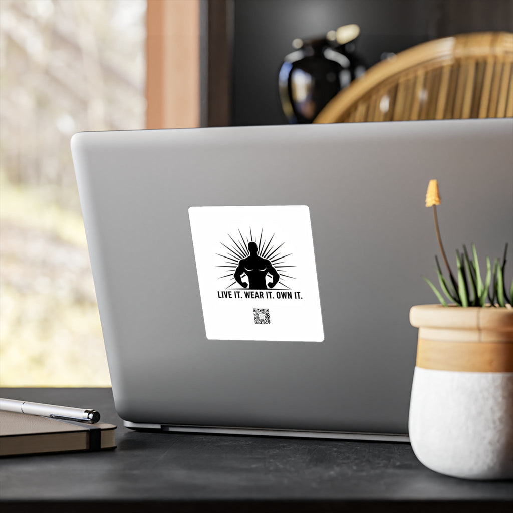 Vinyl Decal — 'Live It. Wear It. Own It.' Motivational Fitness Sticker - Good Life Goods