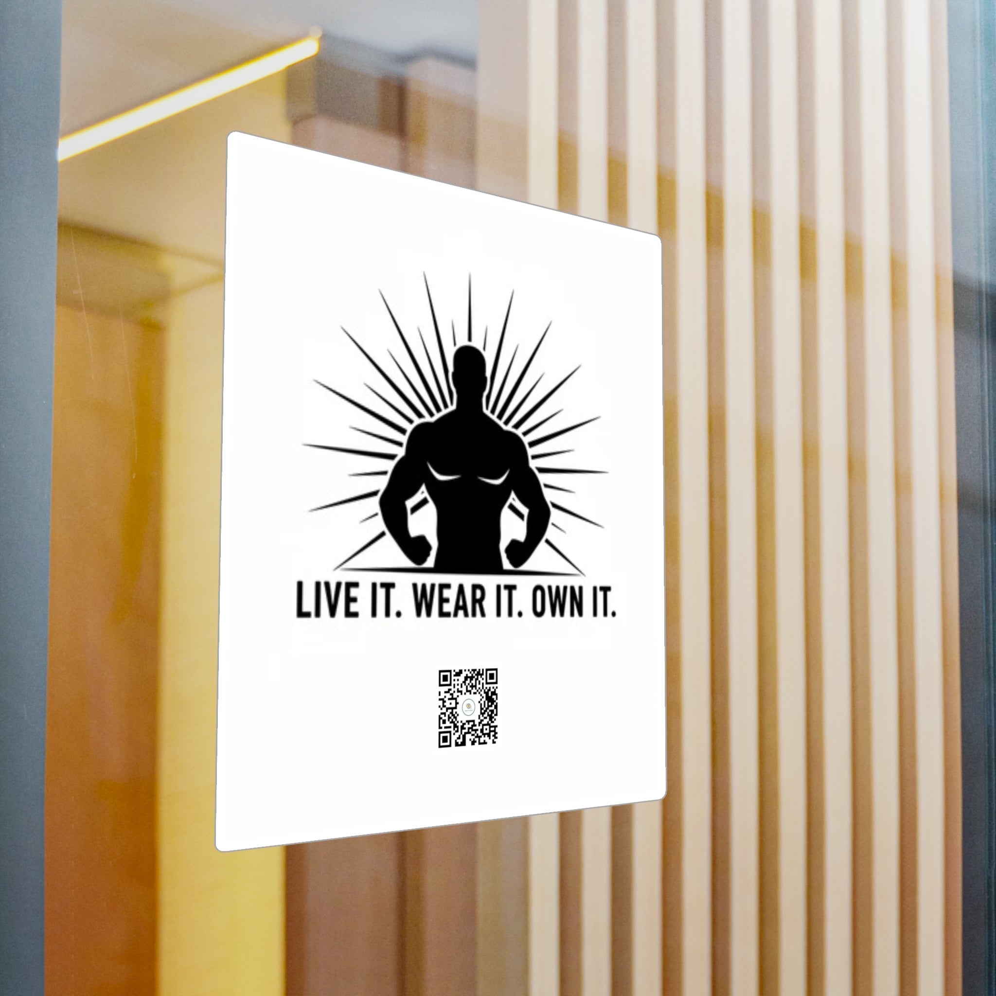Vinyl Decal — 'Live It. Wear It. Own It.' Motivational Fitness Sticker - Good Life Goods