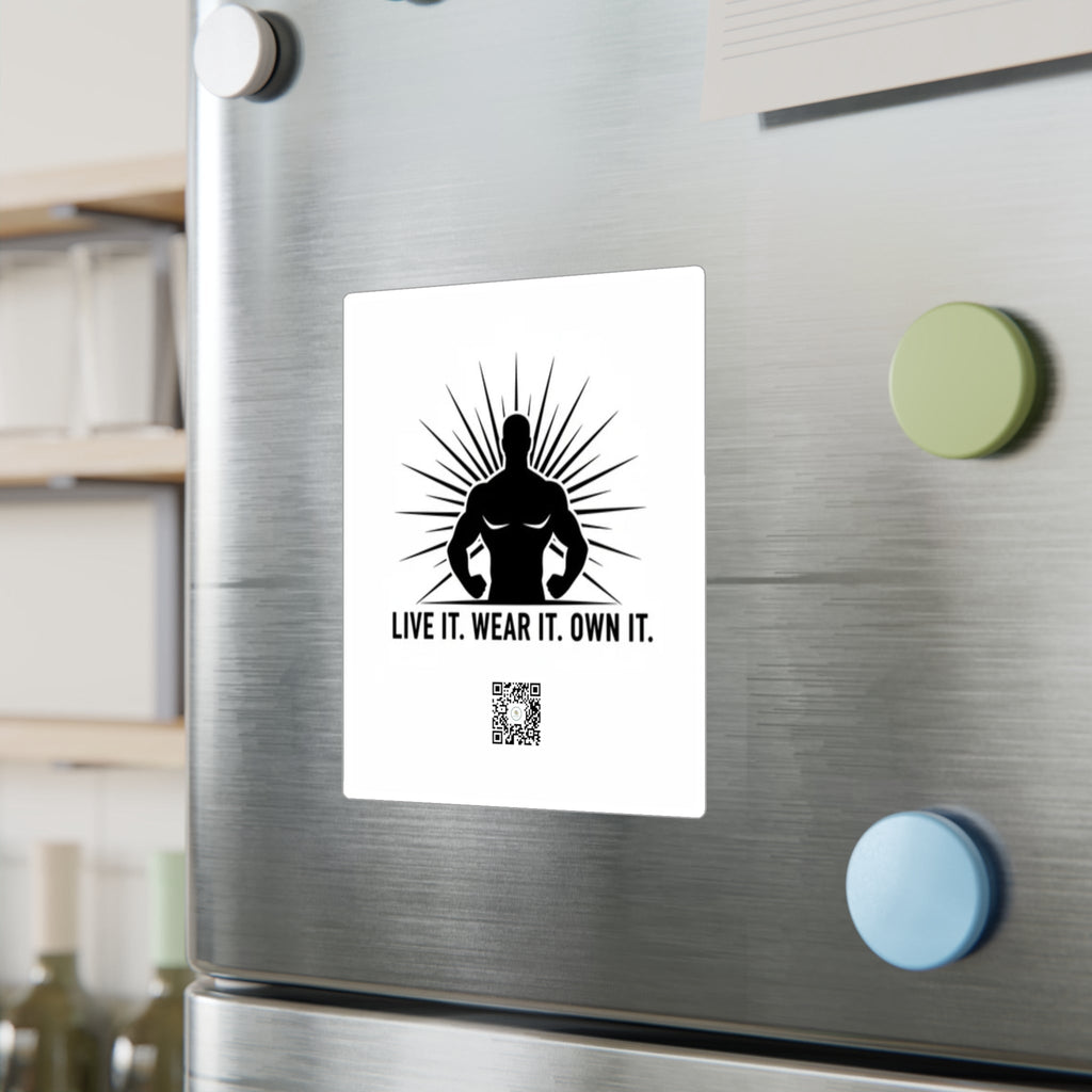 Vinyl Decal — 'Live It. Wear It. Own It.' Motivational Fitness Sticker - Good Life Goods