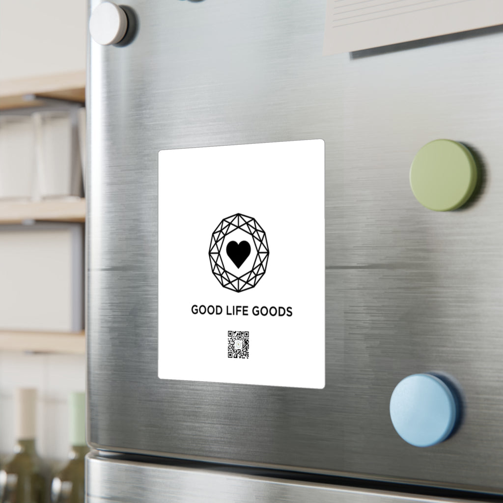 Vinyl Decal Sticker — 'Good Life Goods' Logo Kiss-Cut Sticker (Waterproof, Window-Ready) - Good Life Goods