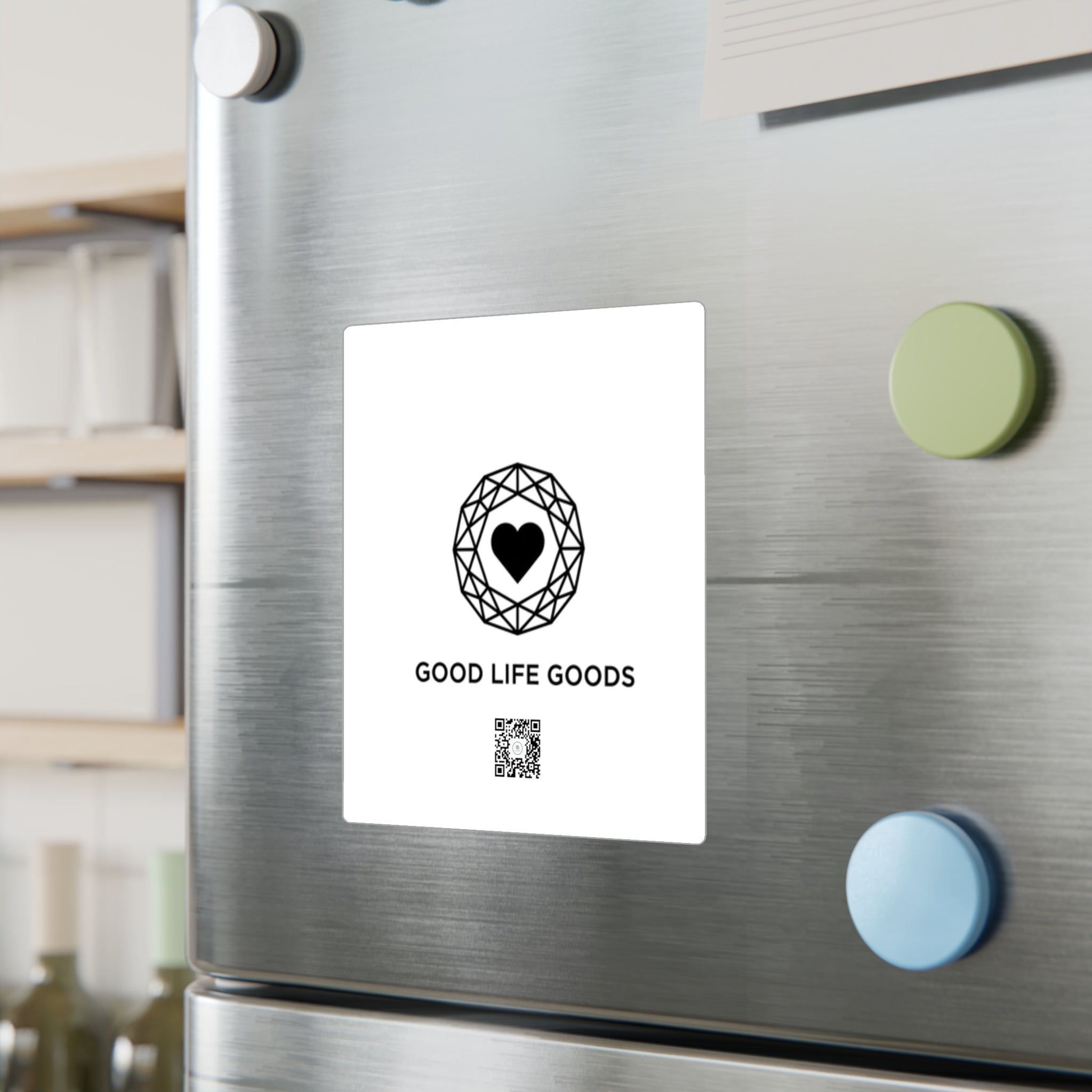 Vinyl Decal Sticker — 'Good Life Goods' Logo Kiss-Cut Sticker (Waterproof, Window-Ready) - Good Life Goods