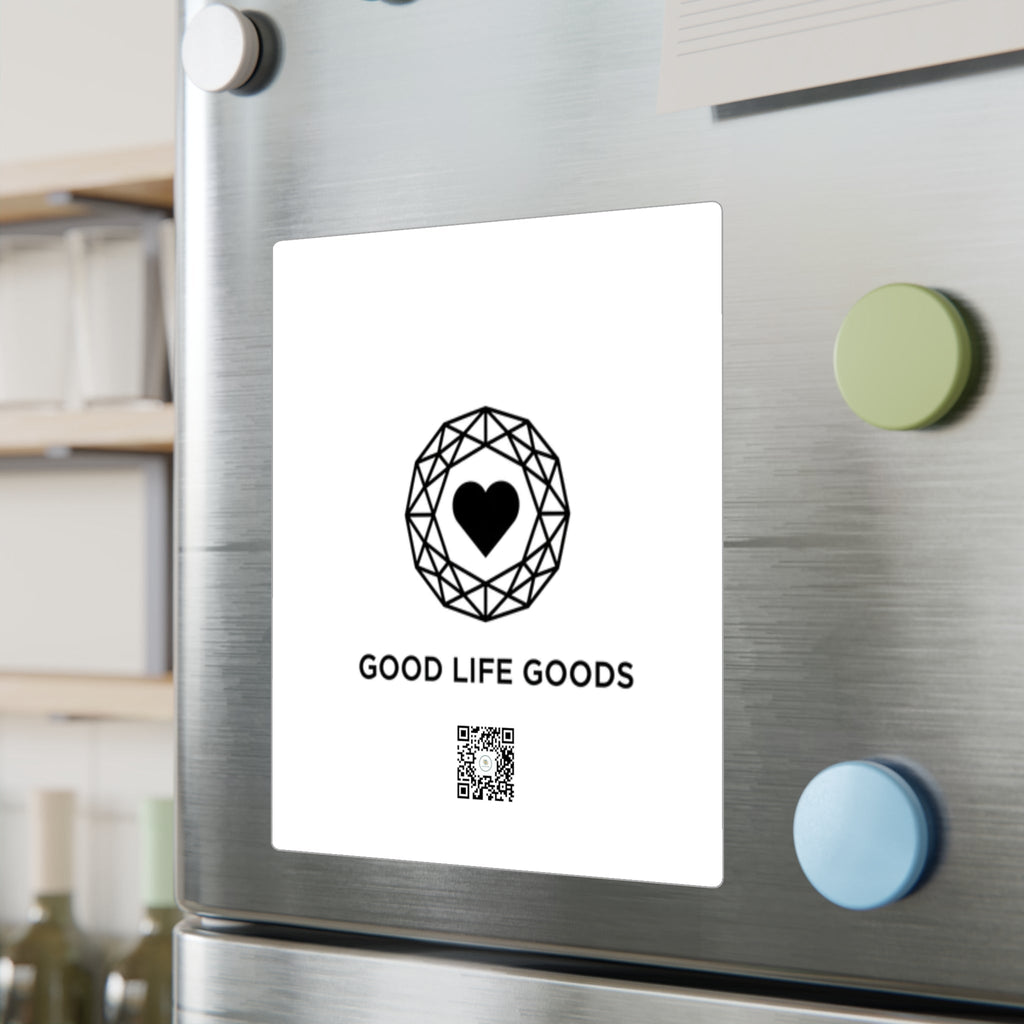 Vinyl Decal Sticker — 'Good Life Goods' Logo Kiss-Cut Sticker (Waterproof, Window-Ready) - Good Life Goods