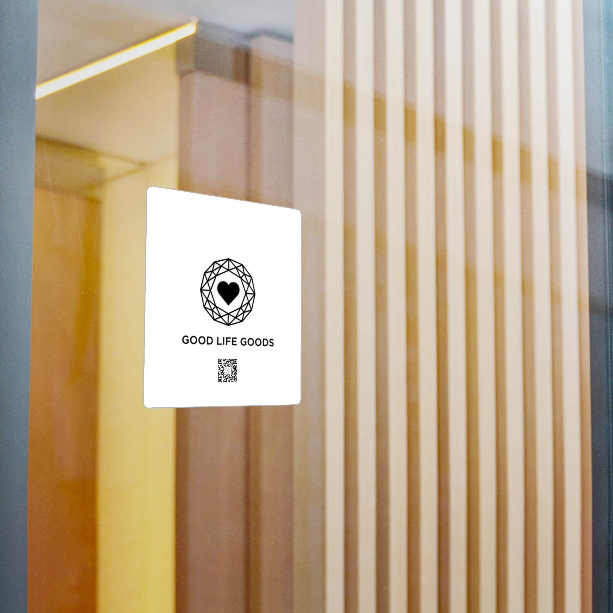 Vinyl Decal Sticker — 'Good Life Goods' Logo Kiss-Cut Sticker (Waterproof, Window-Ready) - Good Life Goods