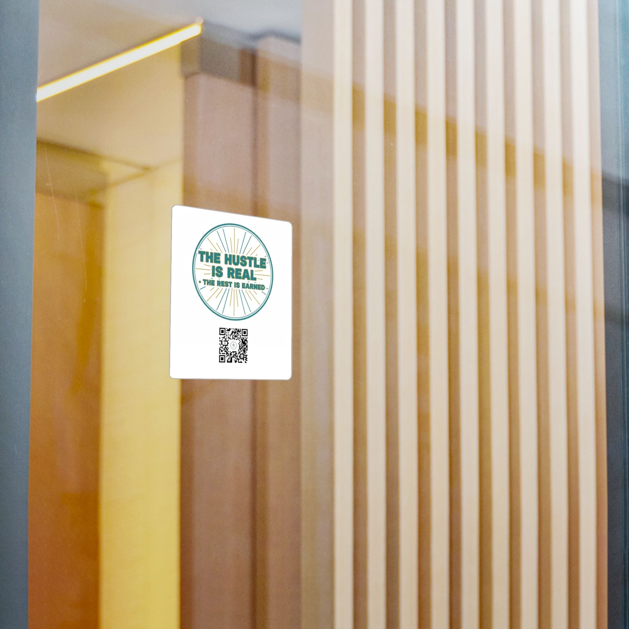 Vinyl Decal — "The Hustle Is Real, The Rest Is Earned" Motivational Sticker - Good Life Goods