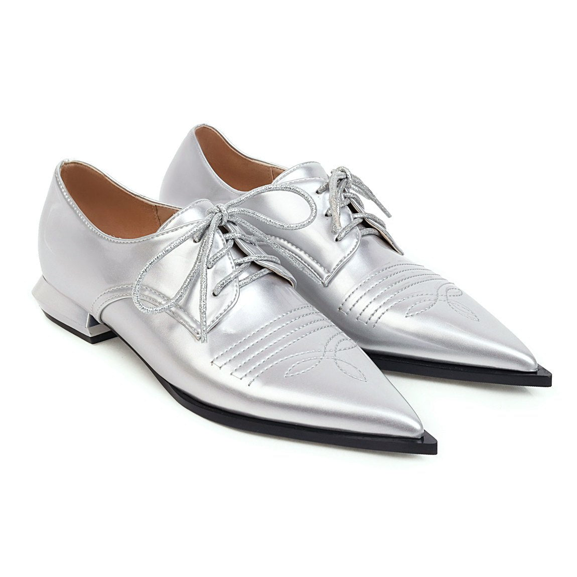 Women's Low - Heel Lace - Up Shoes - Good Life Goods
