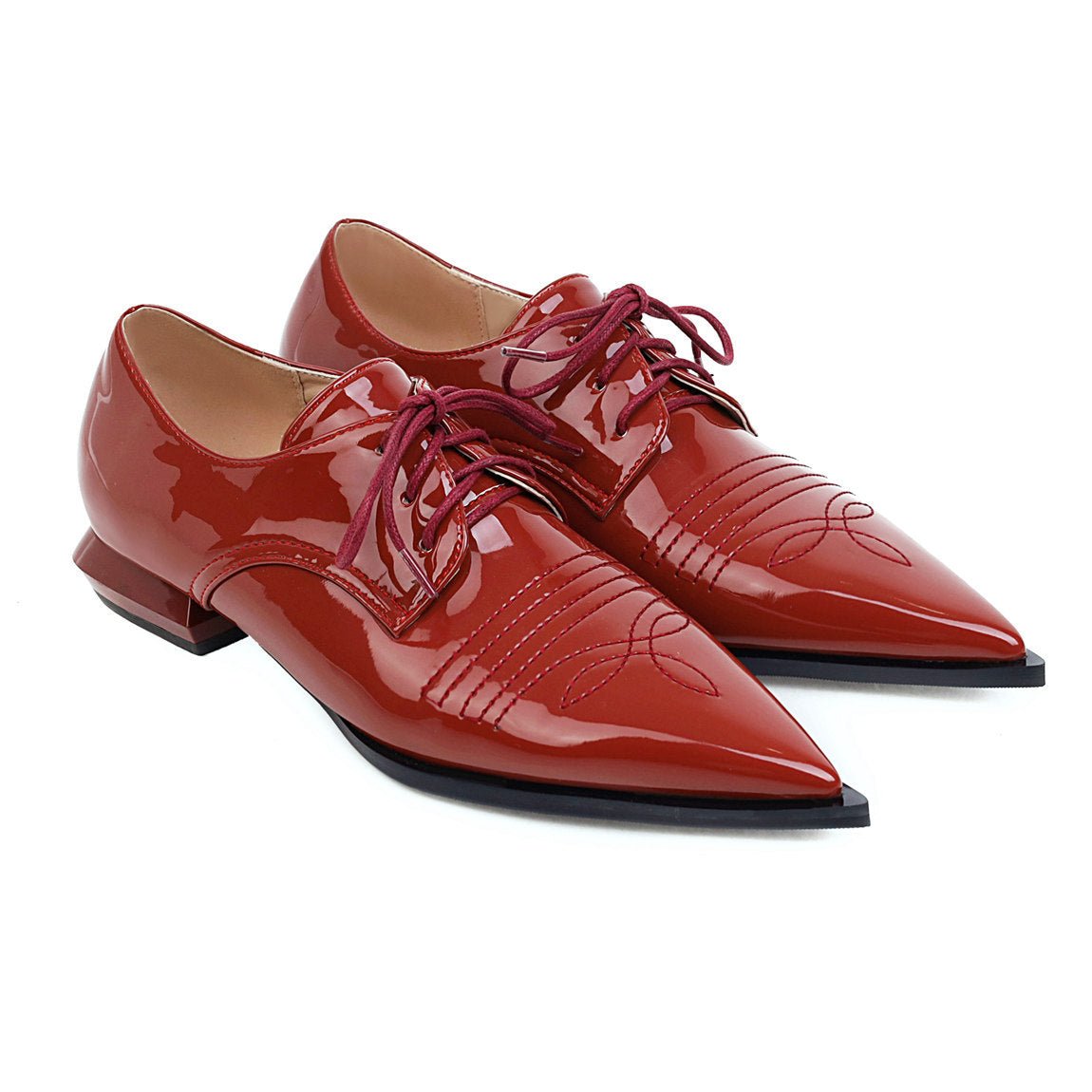 Women's Low - Heel Lace - Up Shoes - Good Life Goods