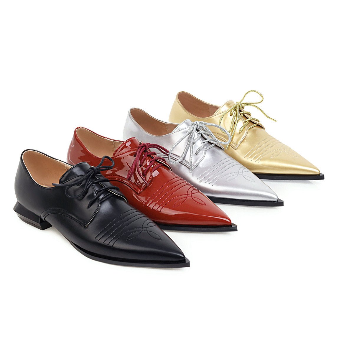Women's Low - Heel Lace - Up Shoes - Good Life Goods