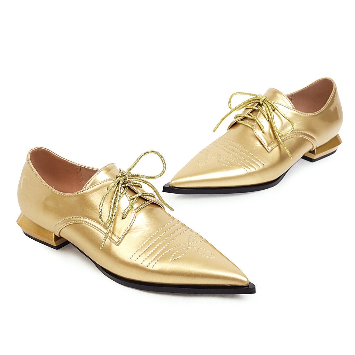 Women's Low - Heel Lace - Up Shoes - Good Life Goods