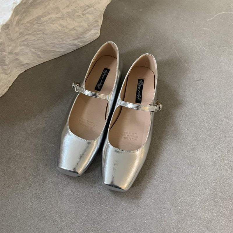 Women's Retro Square - Toe Flats - Good Life Goods