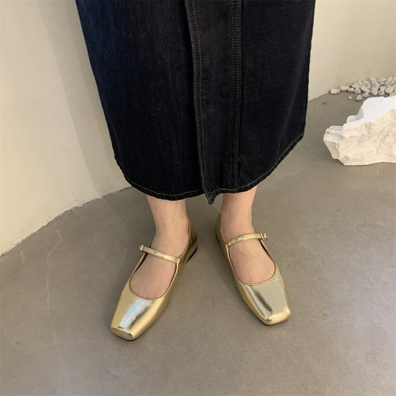 Women's Retro Square - Toe Flats - Good Life Goods