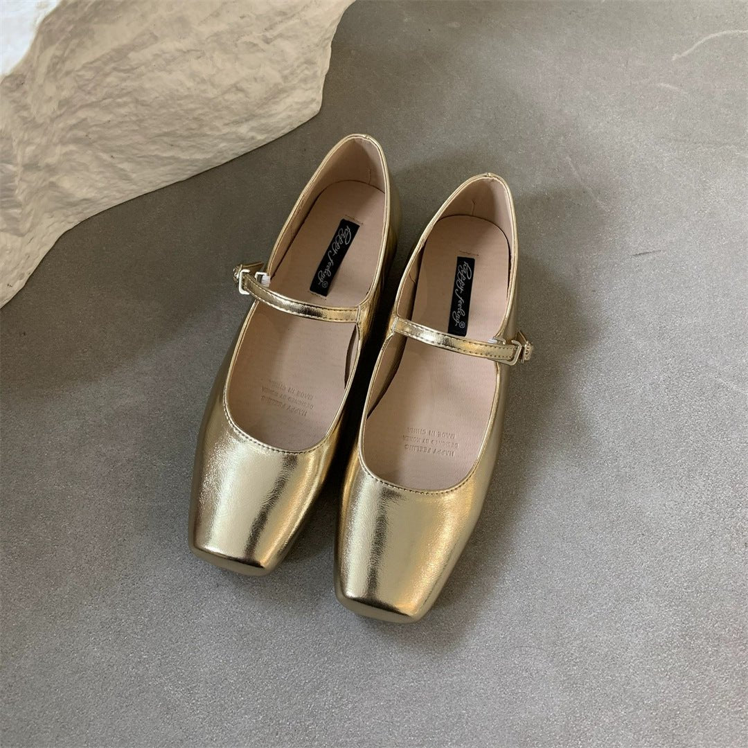 Women's Retro Square - Toe Flats - Good Life Goods