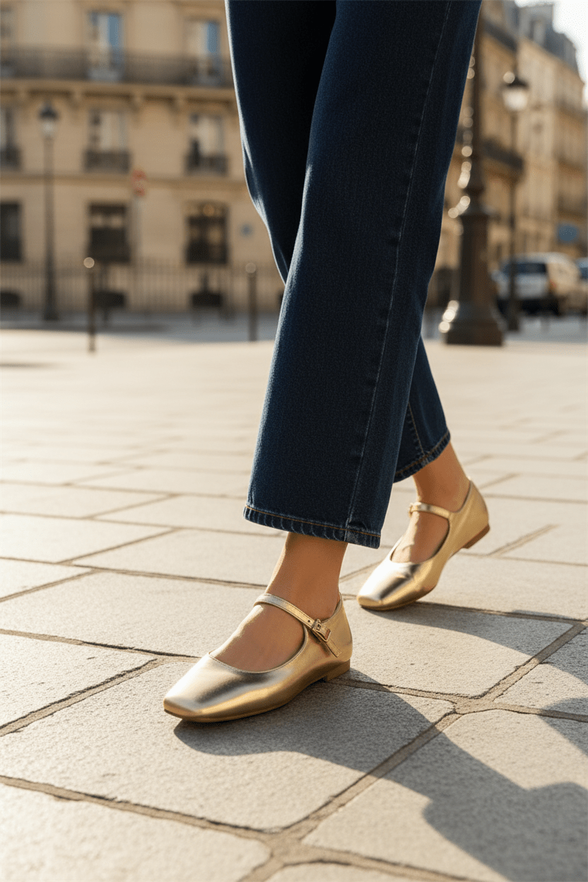 Women's Retro Square - Toe Flats - Good Life Goods