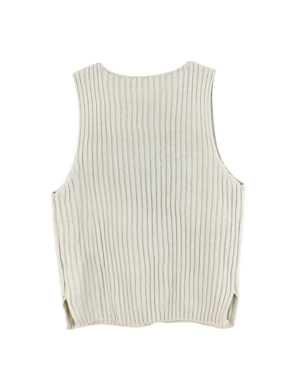 Women's Sleeveless Knit Sweater Top – Geometric Print Summer Essential - Good Life Goods