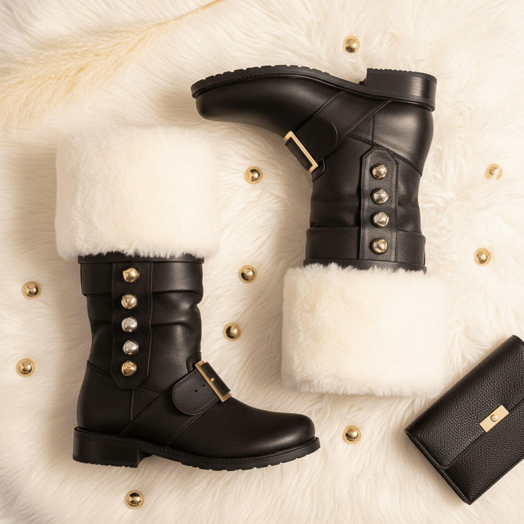 Women's Vintage Leather Boots – Timeless Bold Style - Good Life Goods