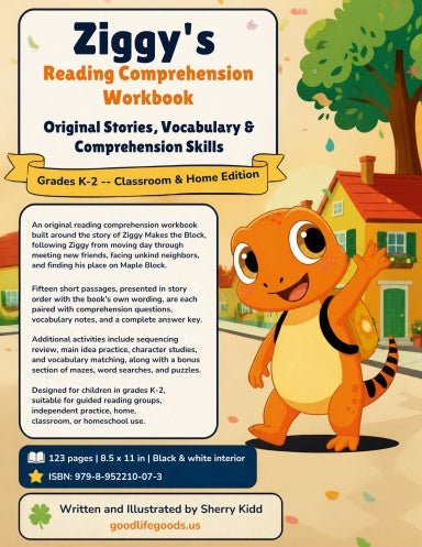 Ziggy's Reading Comprehension Workbook - Good Life Goods
